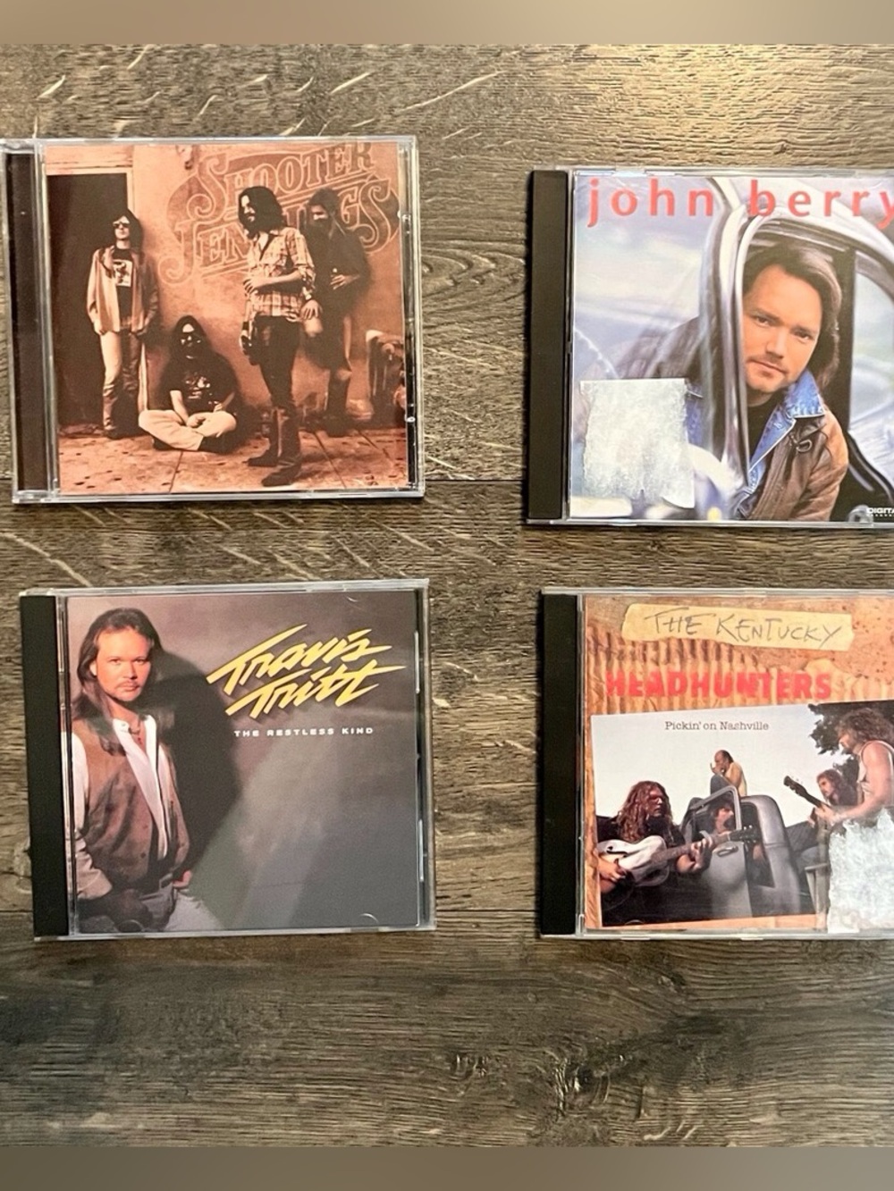 Country Rock CD Lot - 4 Albums featuring John Berry & Travis Tritt
